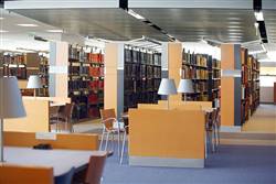 Modern library shelf