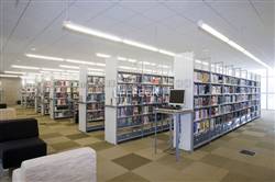 Modern library shelving