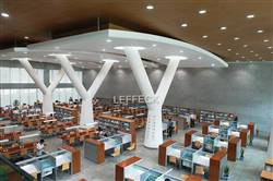 Modern library interior design